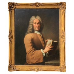 18th Century Portrait of Noble Homme Painting