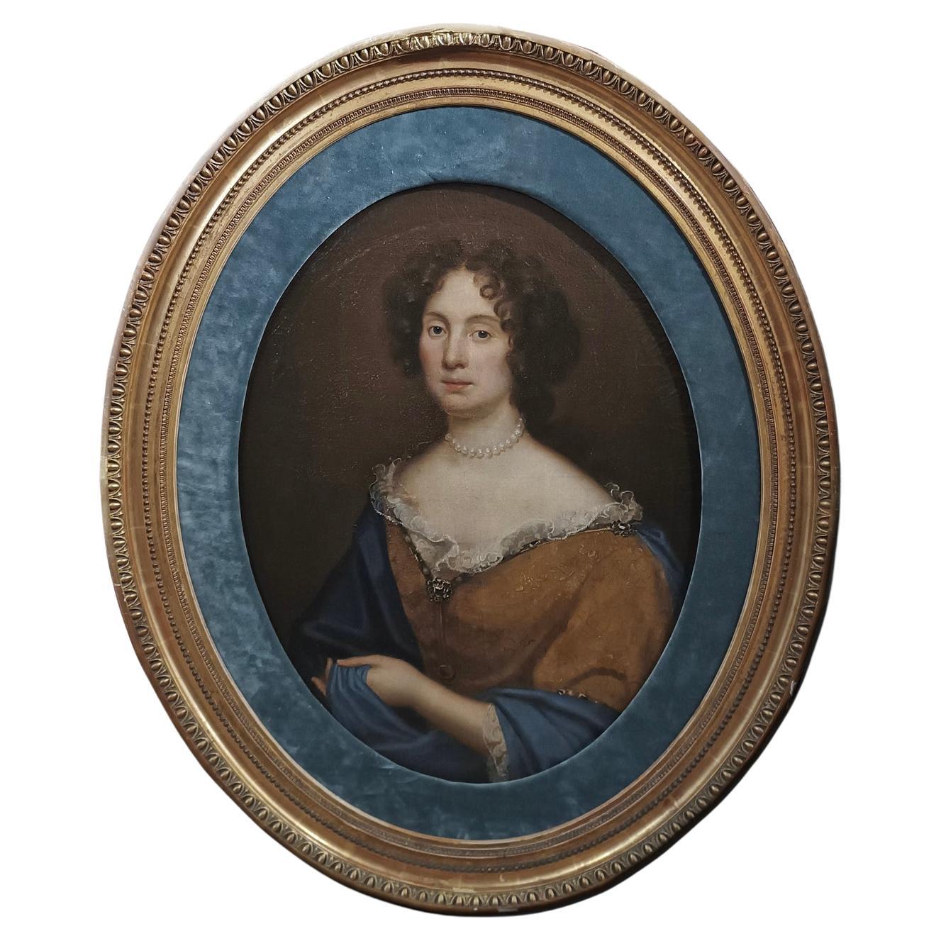 pORTRAIT DER MARQUISE GINORI aus dem 18. Jahrhundert im Angebot