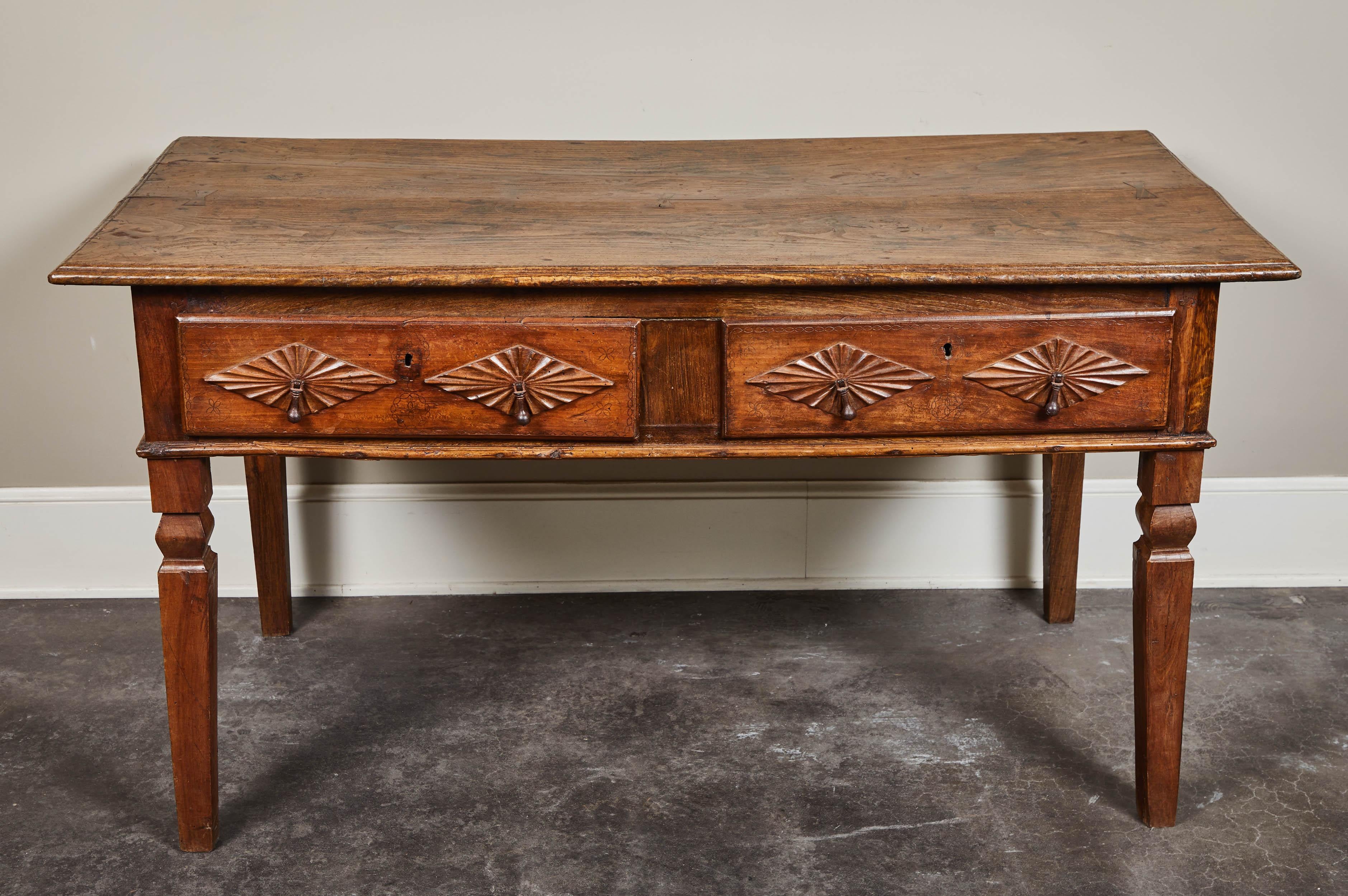18th Century Portuguese 2-Drawer Table 5