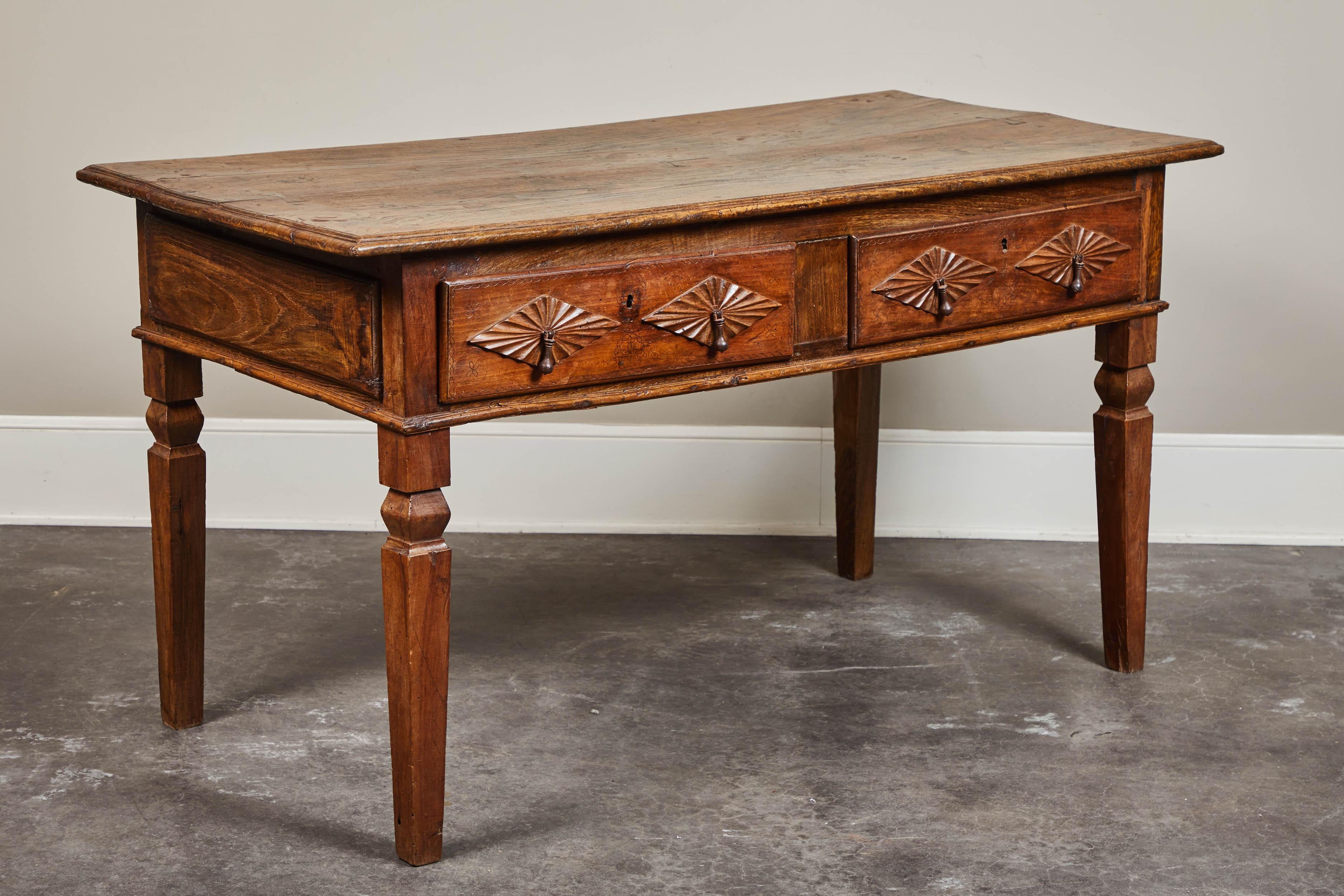 18th Century Portuguese 2-Drawer Table 1