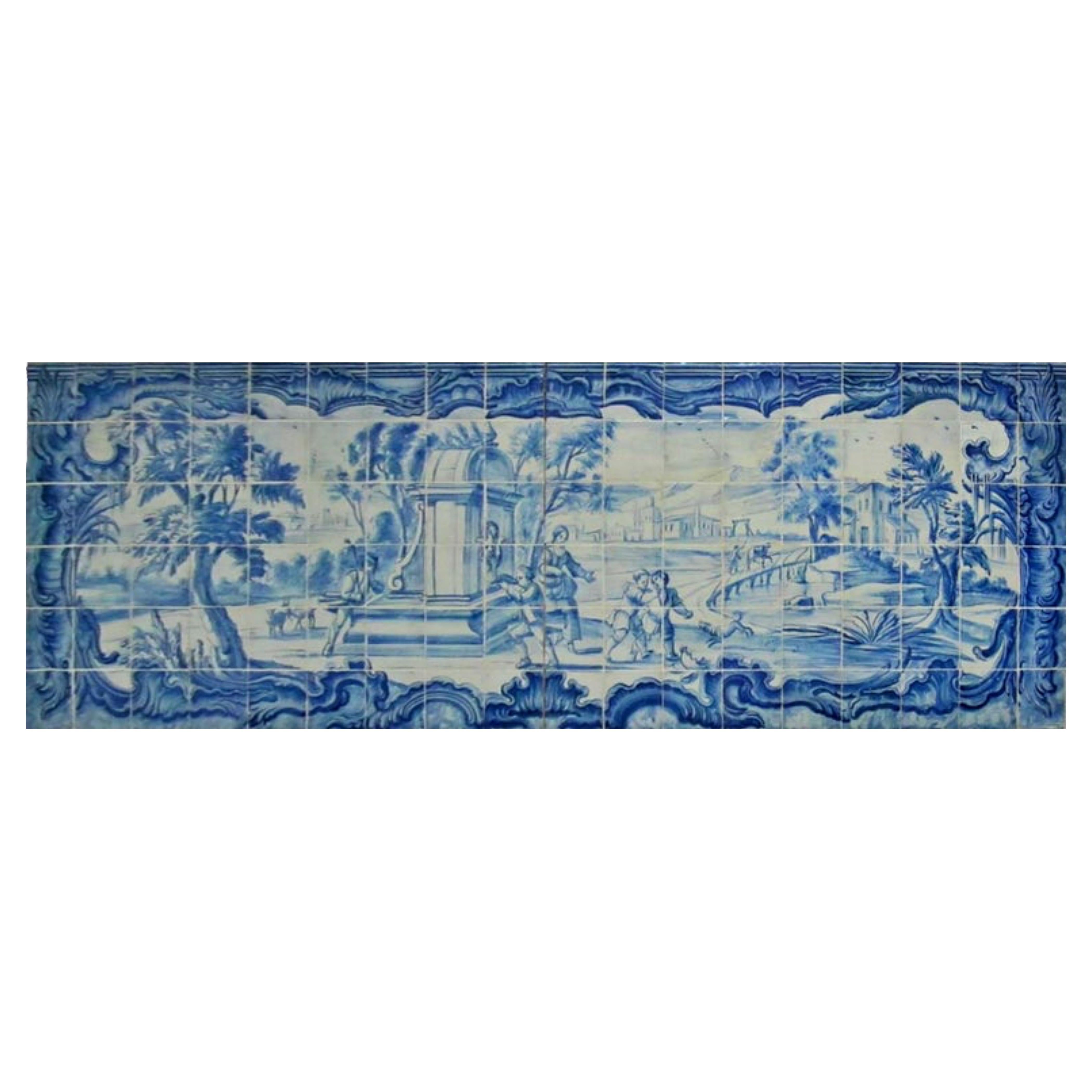 Campagne portugaise "Azulejos" du 18e siècle".