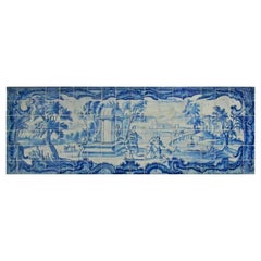 Antique 18th Century Portuguese "Azulejos" Countryside"