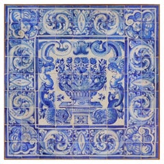 18th Century Portuguese "Azulejos" Panel "Vase"