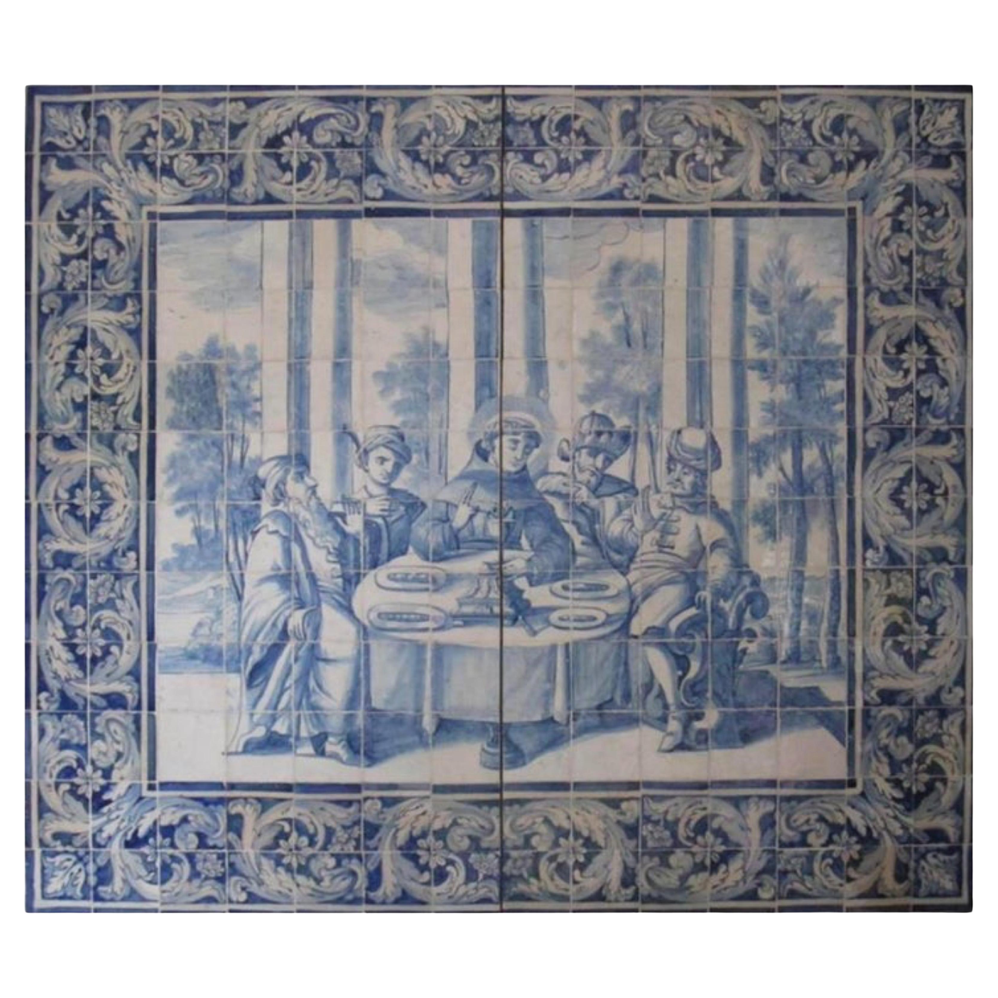 18° secolo portoghese " Azulejos " Sant'Antonio "