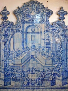 18th Century Portuguese " Azulejos " Saint Antony"