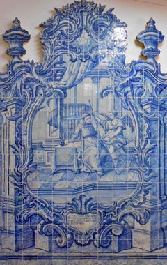 Azulejos "Sant'Antonio" portoghese del XVIII secolo