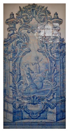 18th Century Portuguese " Azulejos " Saint Antony"