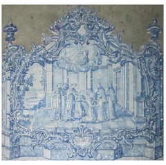 18th Century Portuguese " Azulejos " Saint Antony"