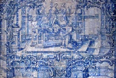 18th Century Portuguese " Azulejos " Saint Antony"