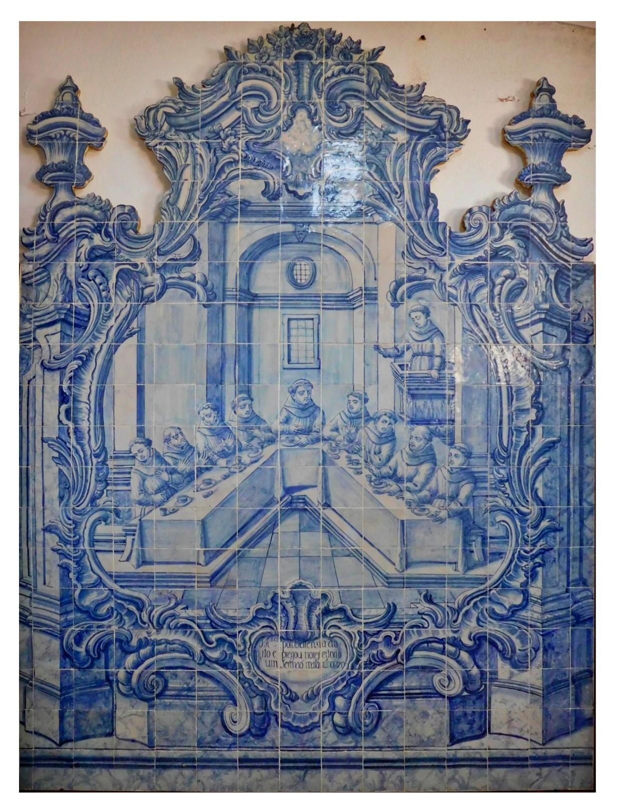 Portugiesisches „ Azulejos“ des Heiligen Antony aus dem 18. Jahrhundert (Handgefertigt) im Angebot