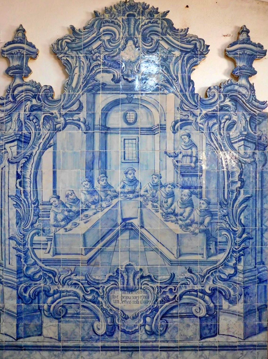 Portugiesisches „ Azulejos“ des Heiligen Antony aus dem 18. Jahrhundert im Zustand „Gut“ im Angebot in Madrid, ES