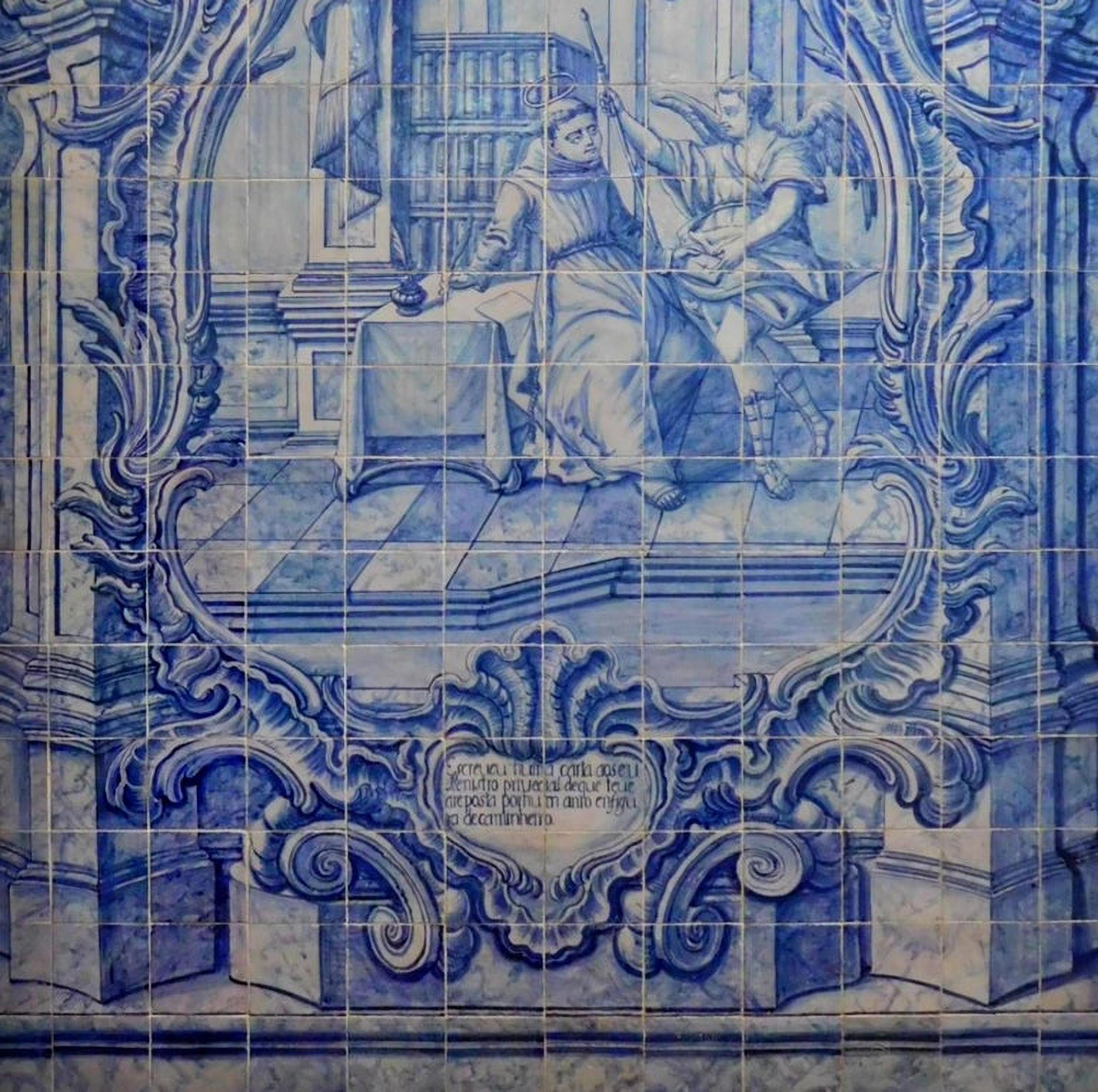 Portugiesisches „ Azulejos“ des Heiligen Antony aus dem 18. Jahrhundert im Angebot 2