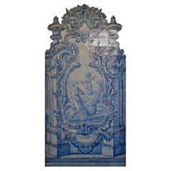 18th Century Portuguese " Azulejos " Saint Antony"