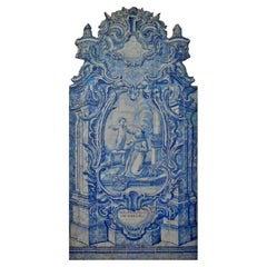 18th Century Portuguese " Azulejos " Saint Antony"