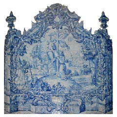 18th Century Portuguese " Azulejos " Saint Antony"