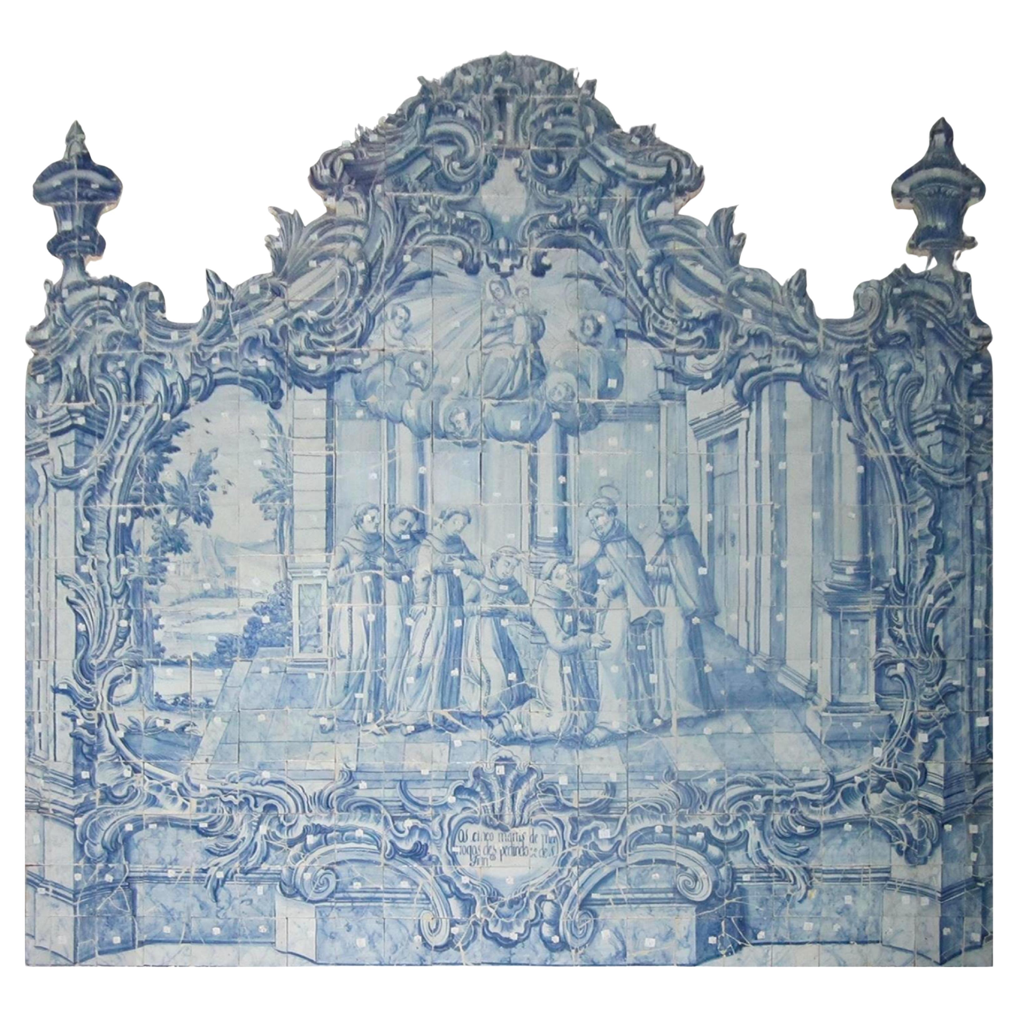 Azulejos "Sant'Antonio" portoghese del XVIII secolo