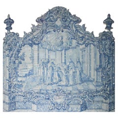 18th Century Portuguese " Azulejos " Saint Antony"