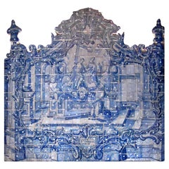 18th Century Portuguese " Azulejos " Saint Antony"