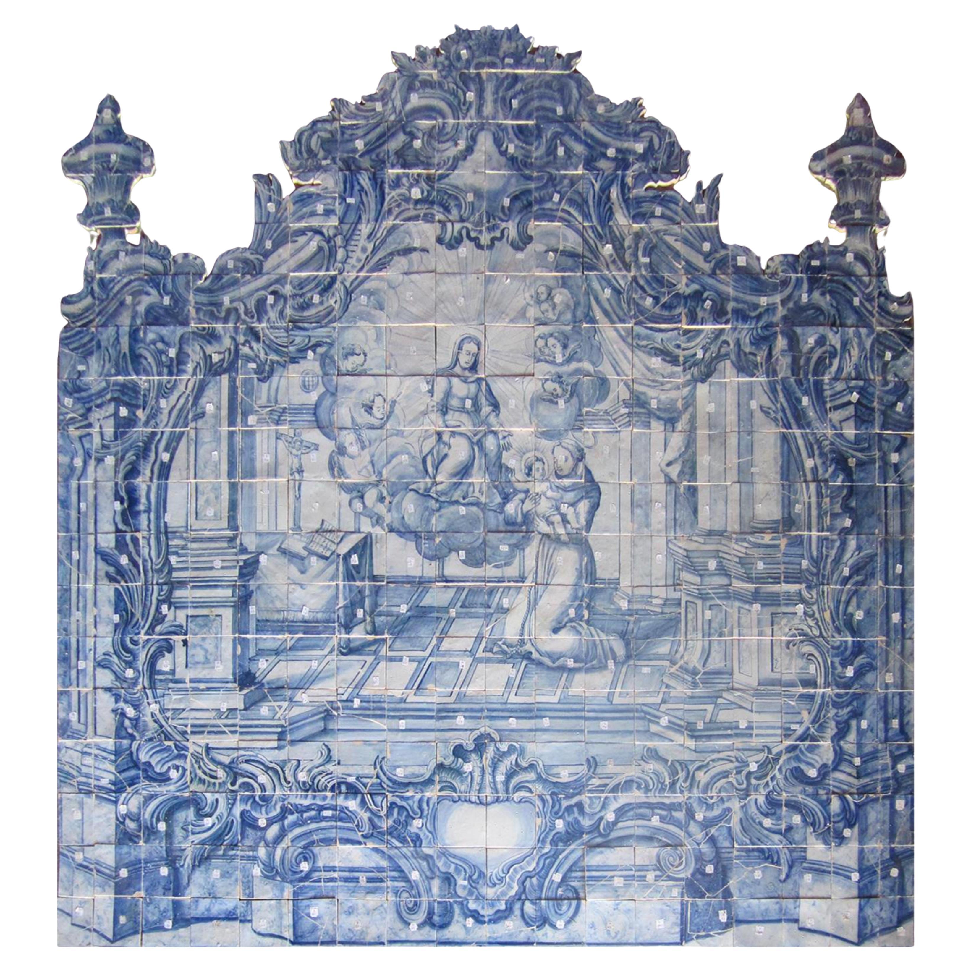 Azulejos "Sant'Antonio" portoghese del XVIII secolo