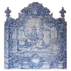 18th Century Portuguese " Azulejos " Saint Antony"