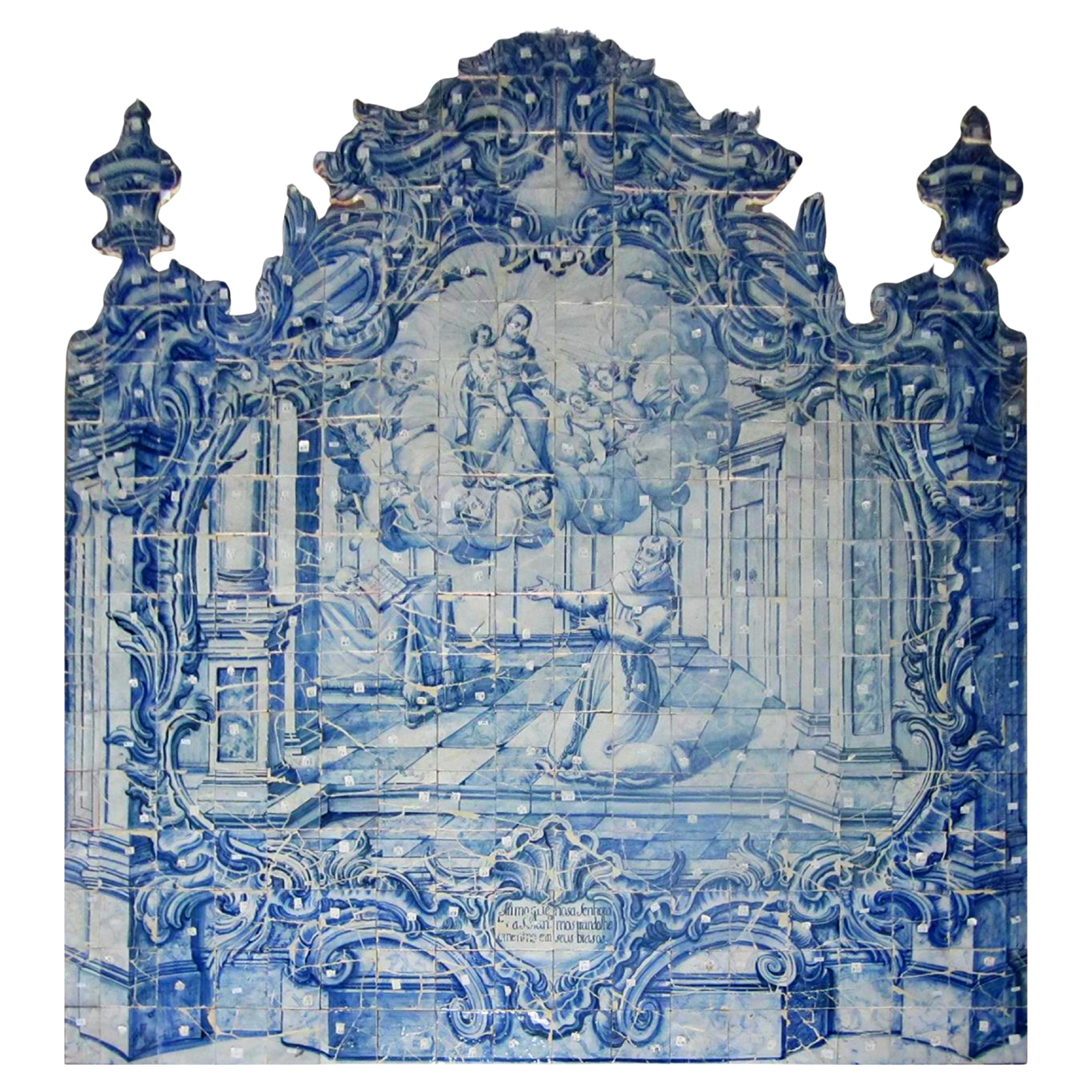 Azulejos "Sant'Antonio" portoghese del XVIII secolo in vendita