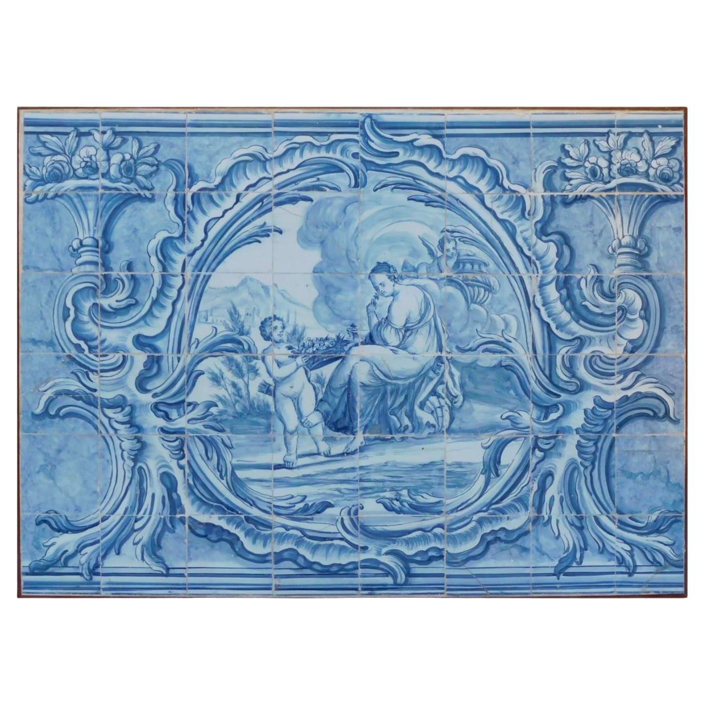 18th Century Portuguese "Azulejos" Spring"