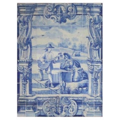 18th Century Portuguese "Azulejos" Troubadour"