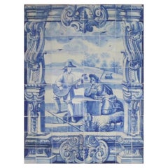 Trovatore "Azulejos" portoghese del 18° secolo