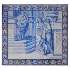 Alliance vierge portugaise du 18e siècle « Azulejos »