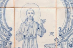 Piastrelle portoghesi in bianco e blu del XVIII secolo