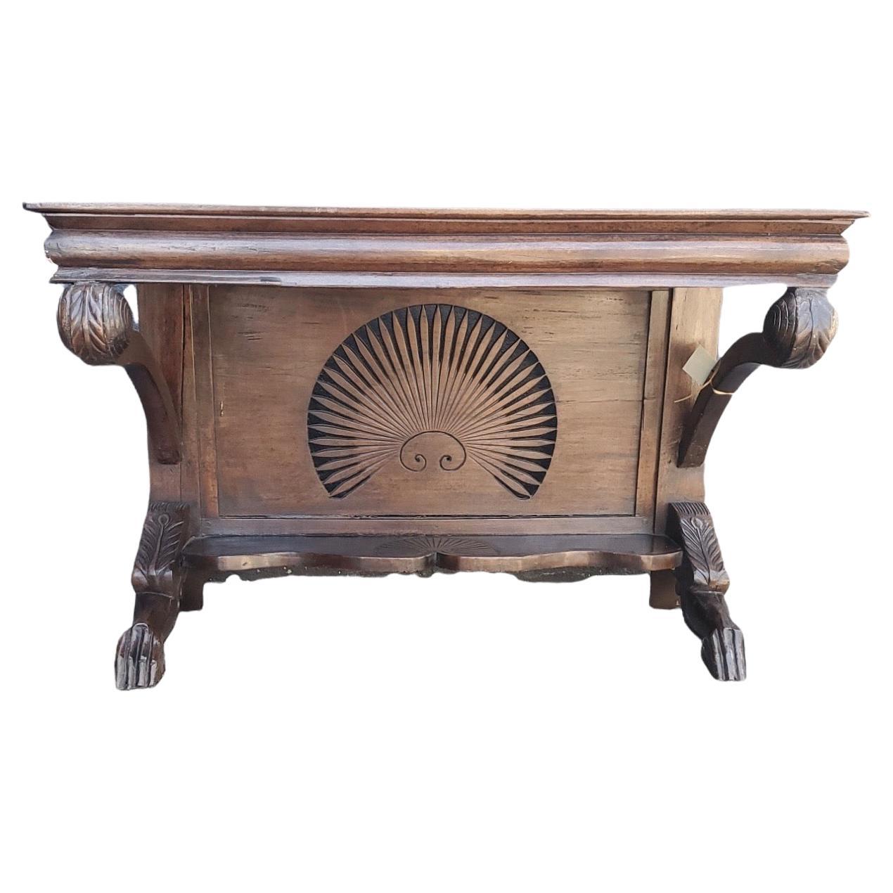 18th Century Portuguese Carved Console Table For Sale