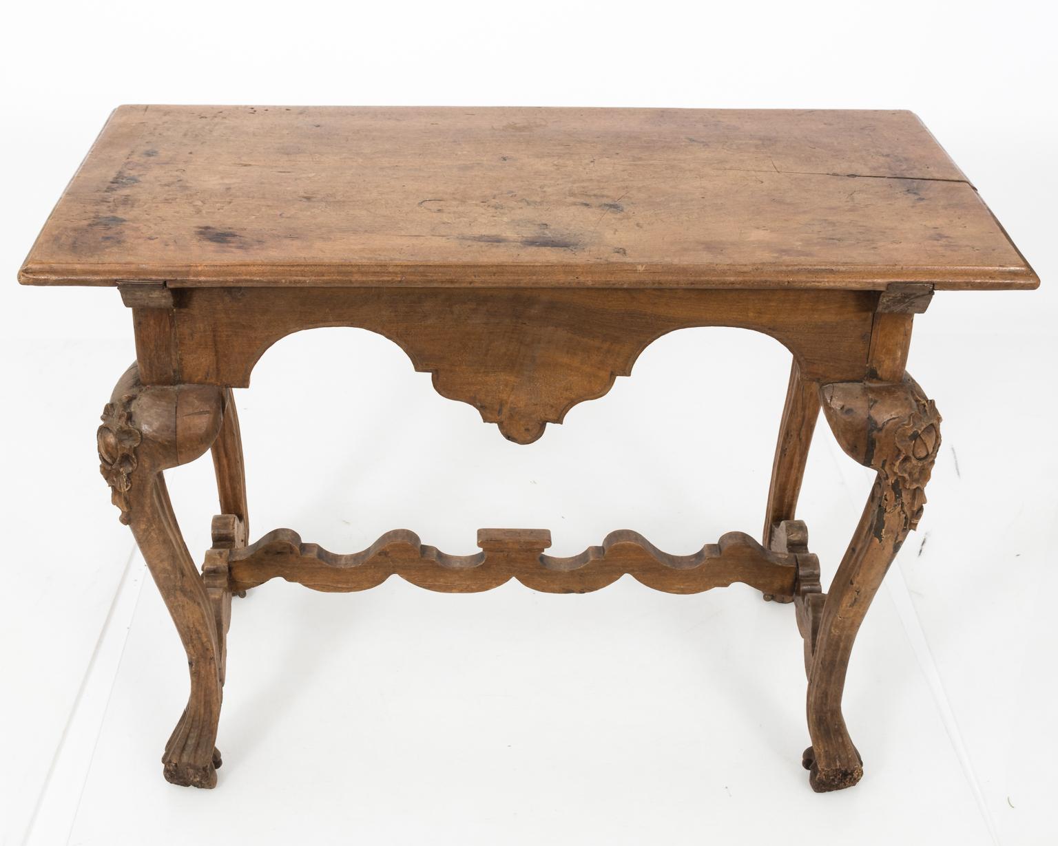 Carved 18th Century Portuguese Console Table