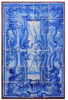 18th century Portuguese Tiles Panel "Angel"