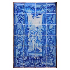 18th century Portuguese Tiles Panel "Cupid" 