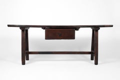 18th Century Portuguese Wabi Sabi Chestnut Console Table