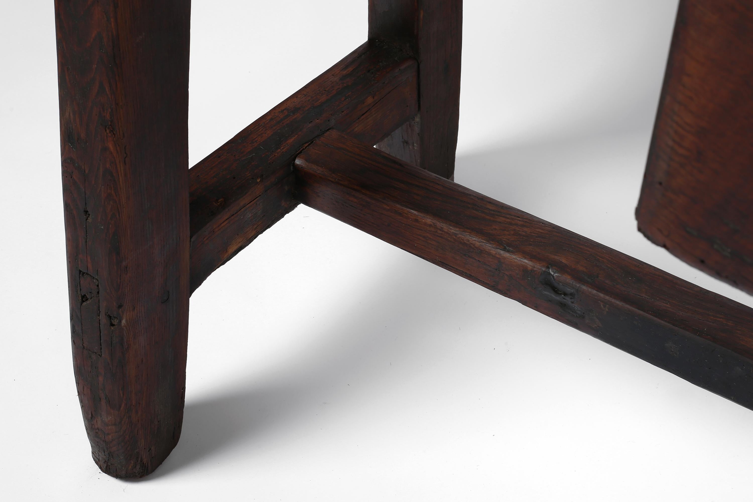 18th Century Portuguese Wabi Sabi Chestnut Console Table 5