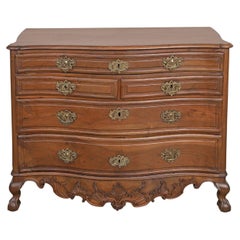 18th Century Portuguese Walnut Bombe Commode