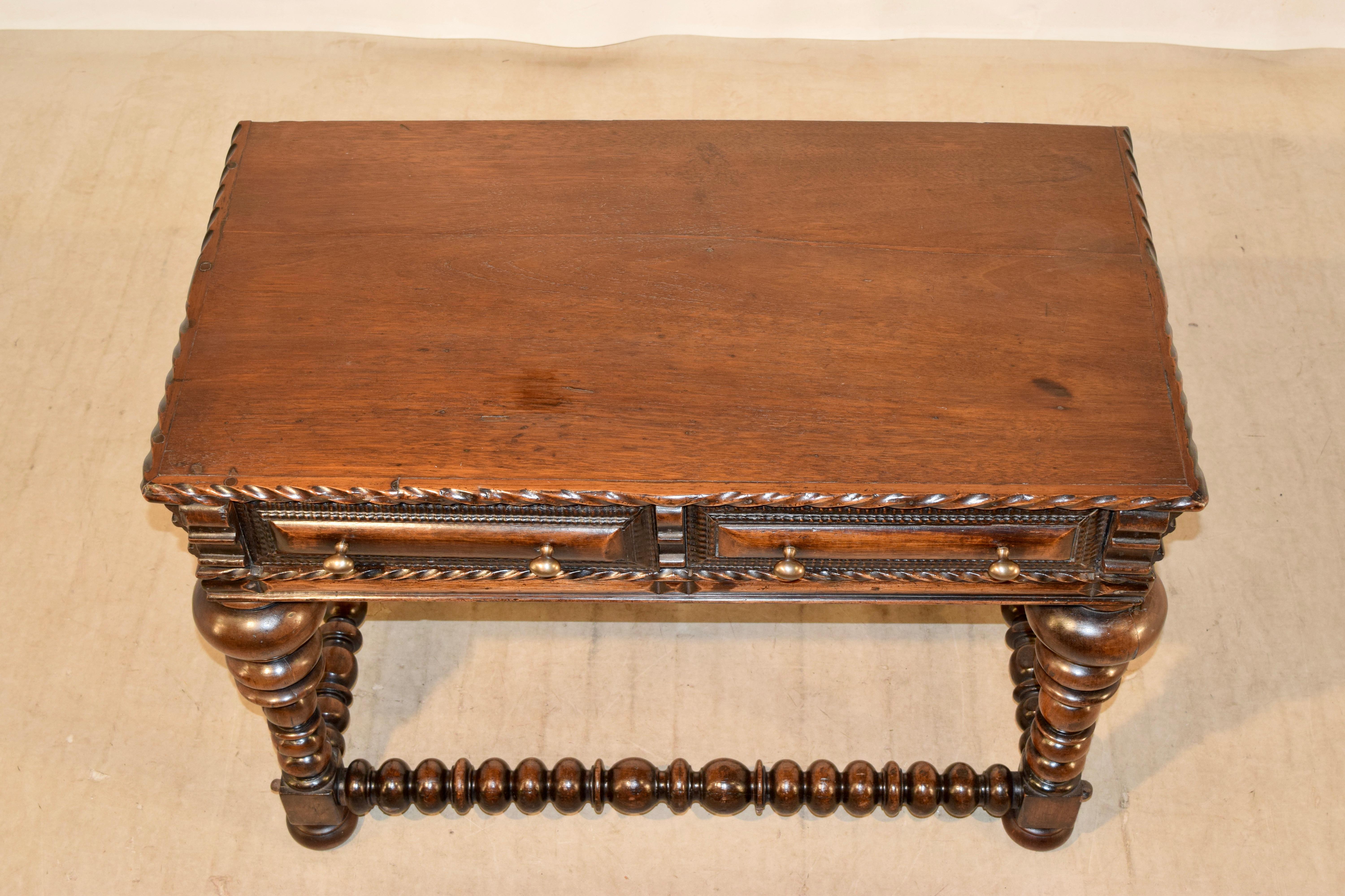 Rosewood 18th Century Portuguese Writing Table For Sale