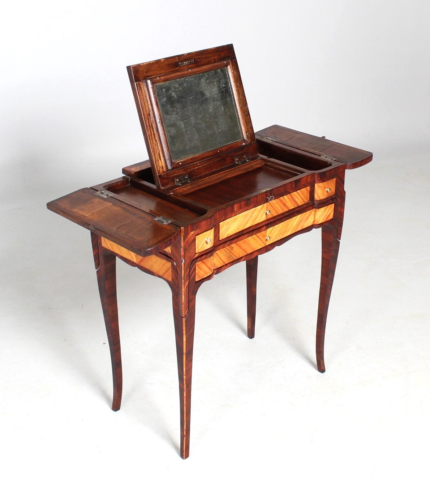 Mid-18th Century 18th Century Poudreuse and Ladies Desk - Table d'Accouchée, France, circa 1760 For Sale