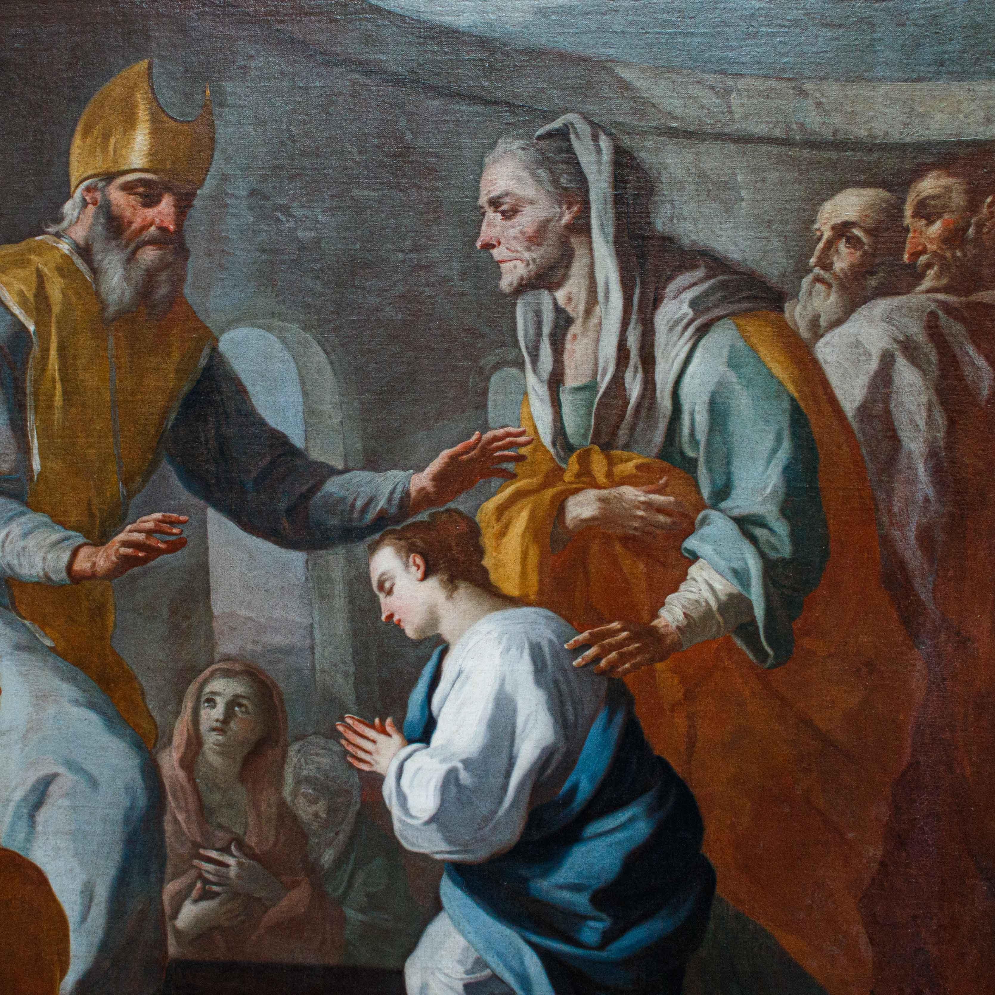 18th Century Presentation of Mary at the Temple Painting by Pietro ...