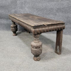 18th Century Primitive Antique Bench