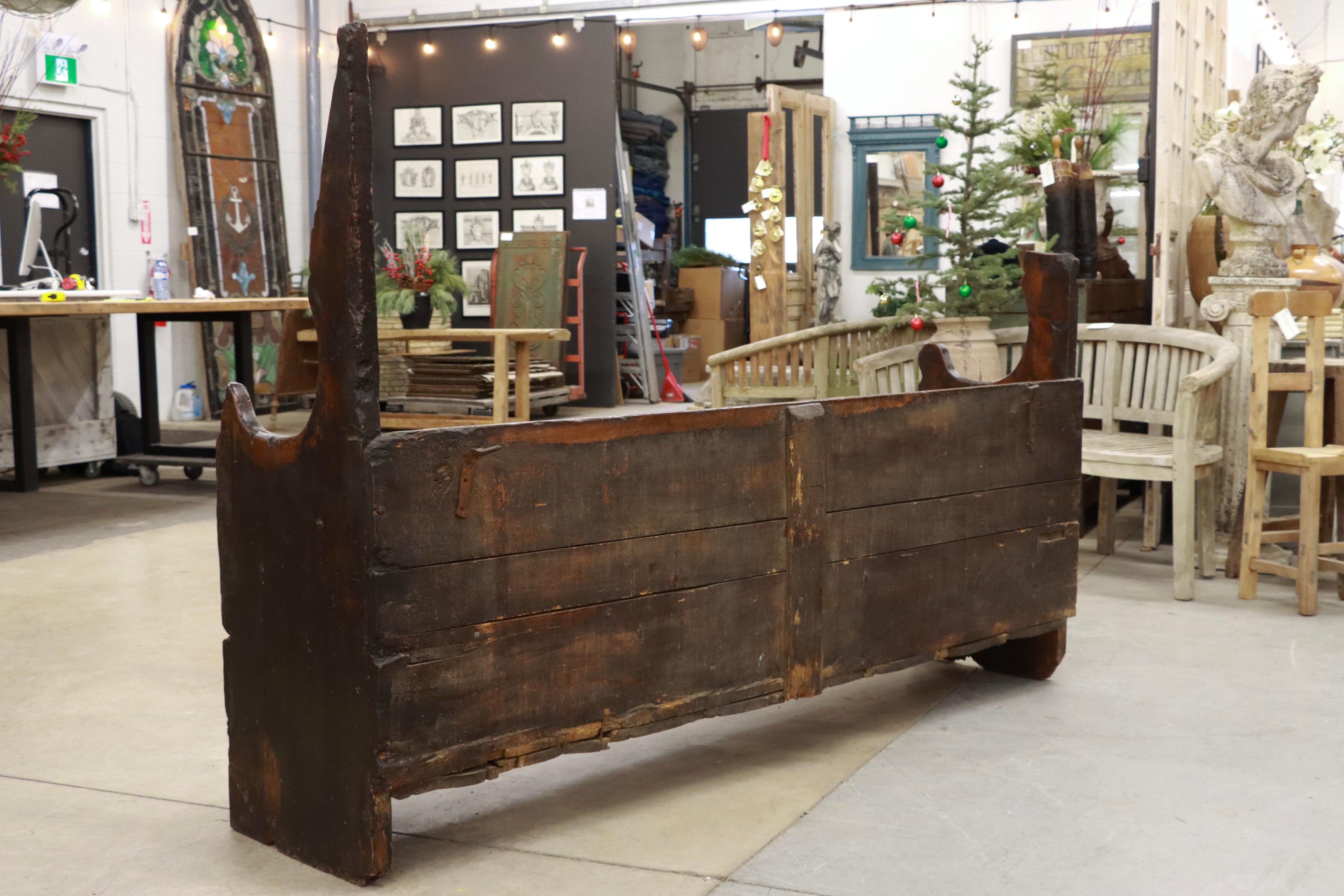 18th Century Primitive Catalan Bench For Sale 1