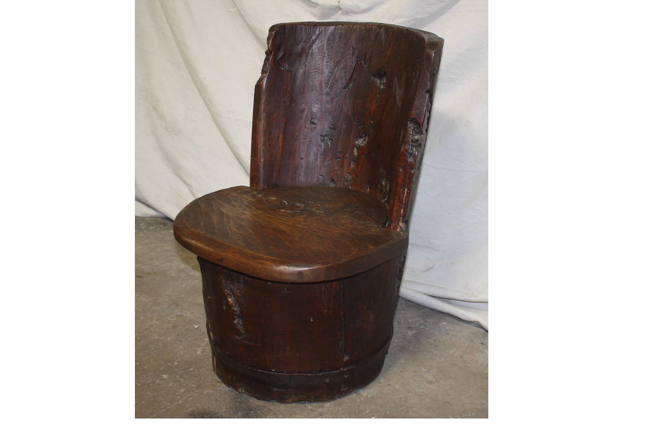 primitive chair