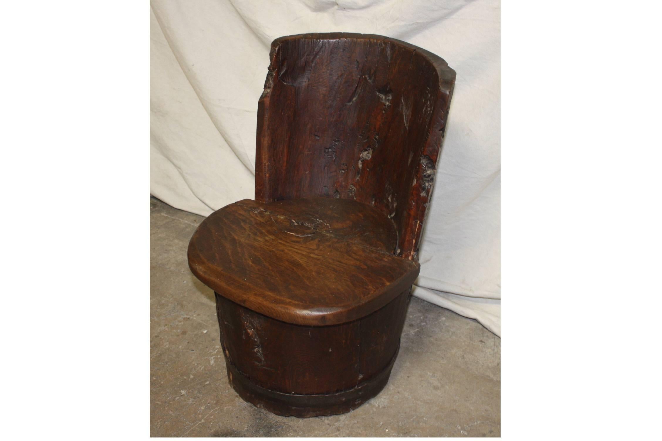 French 18th Century Primitive Child Chair For Sale