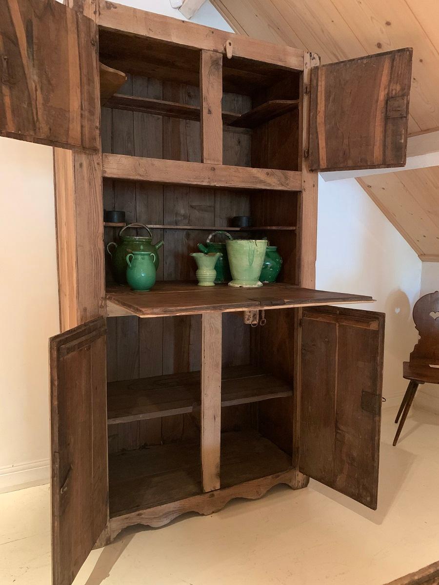 Hand-Crafted 18th Century Primitive Cupboard