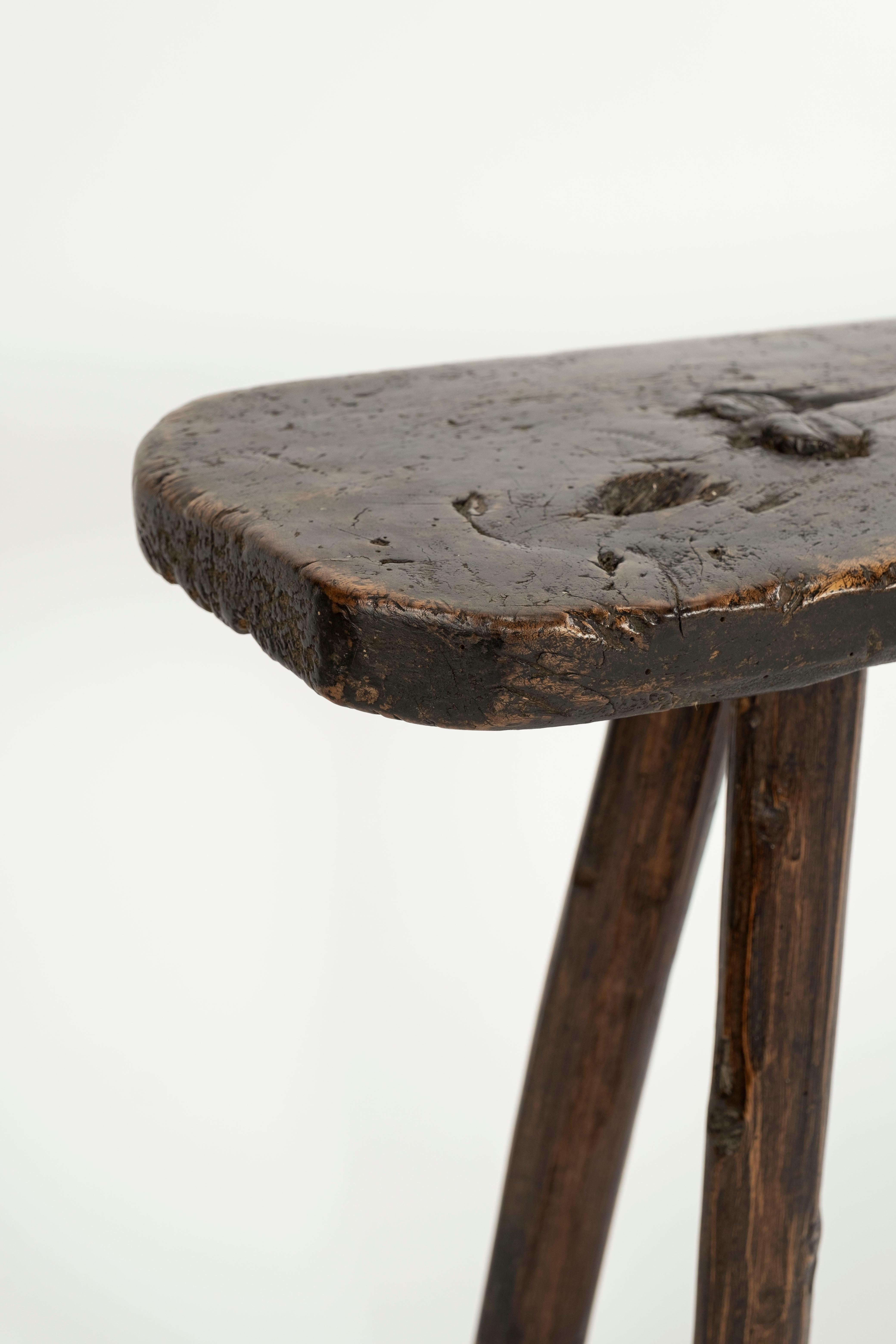 18th Century Primitive Rustic Bench 5