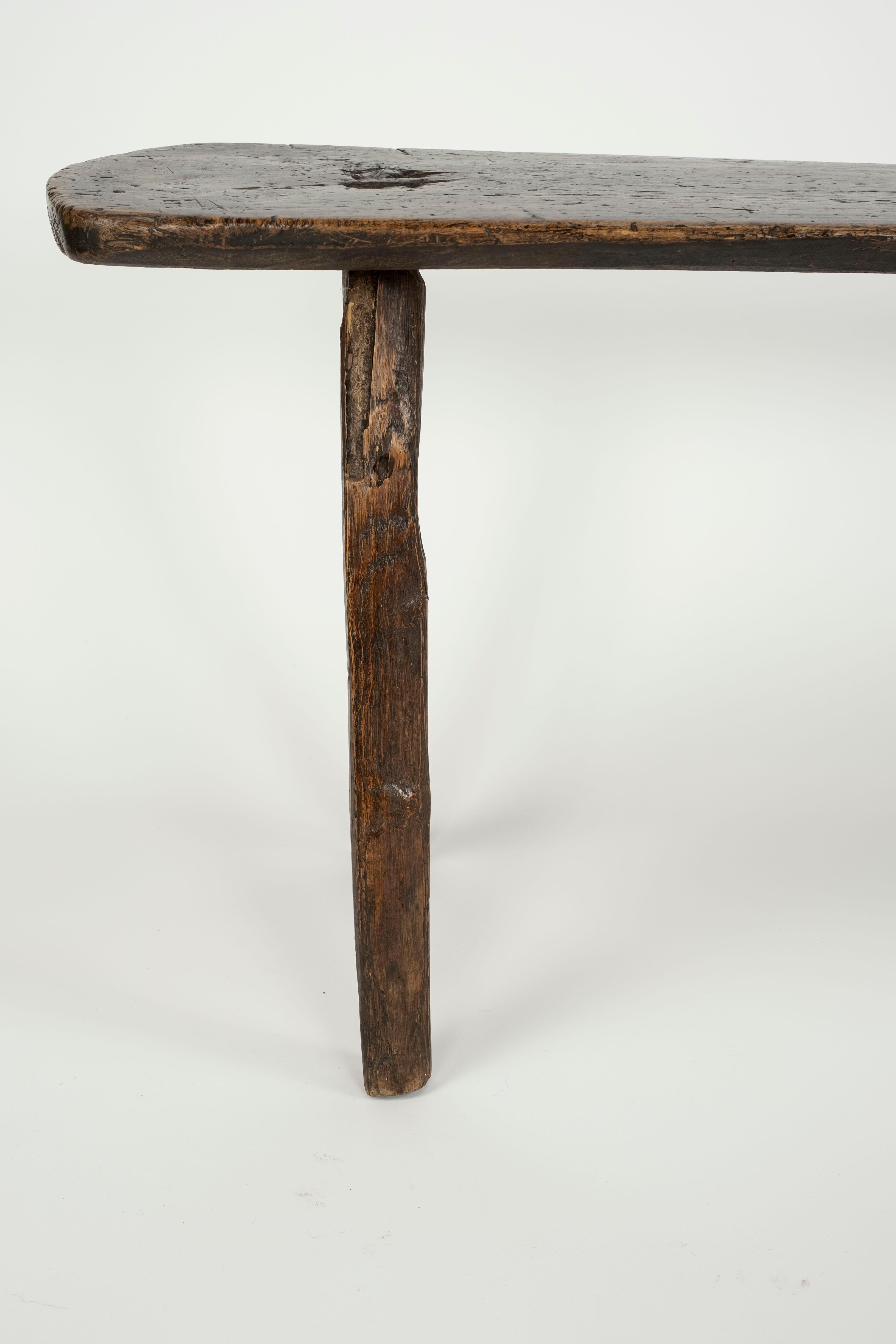 18th Century Primitive Rustic Bench 2