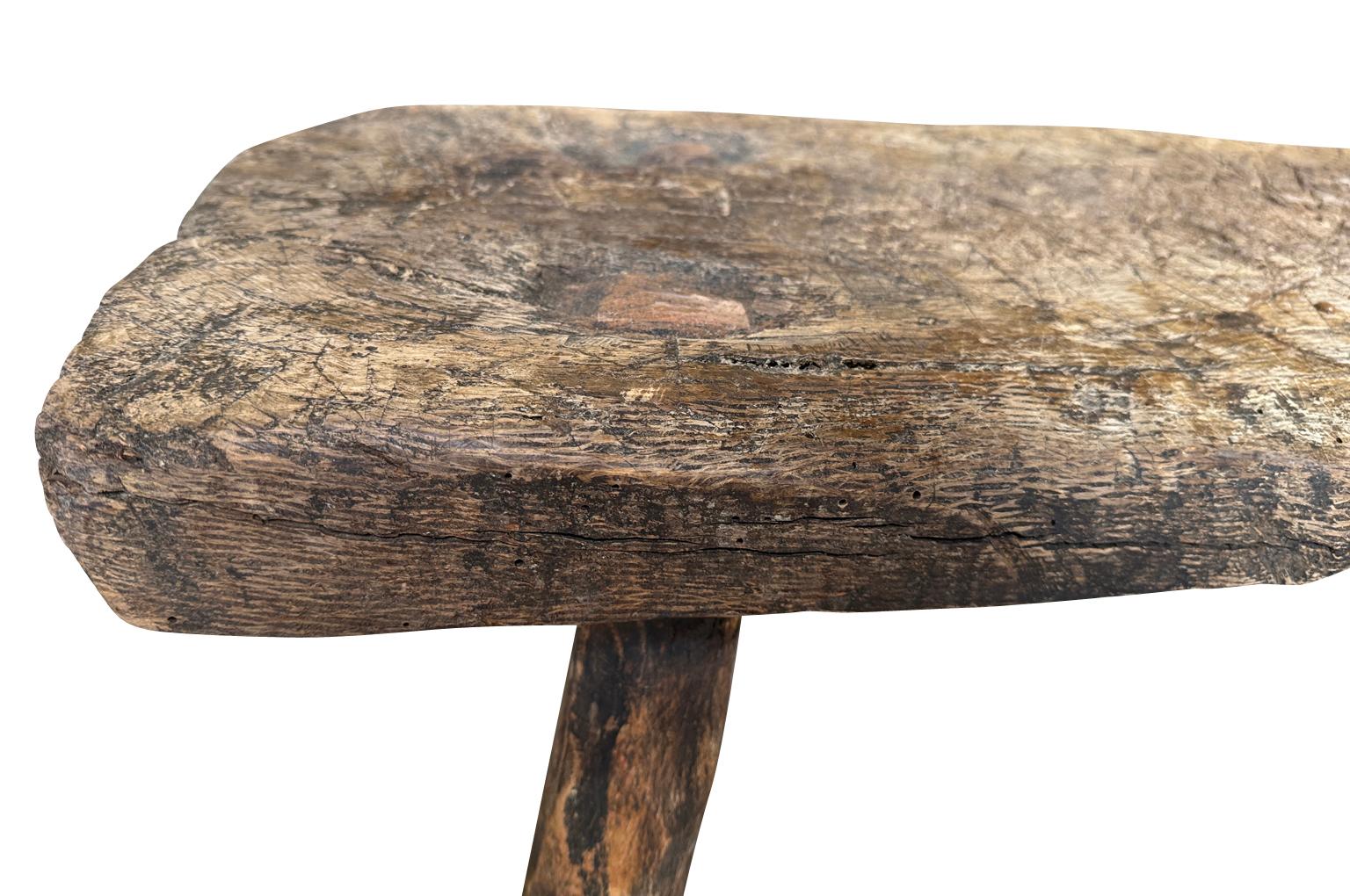 Banc espagnol primitif du 18e siècle en vente 2