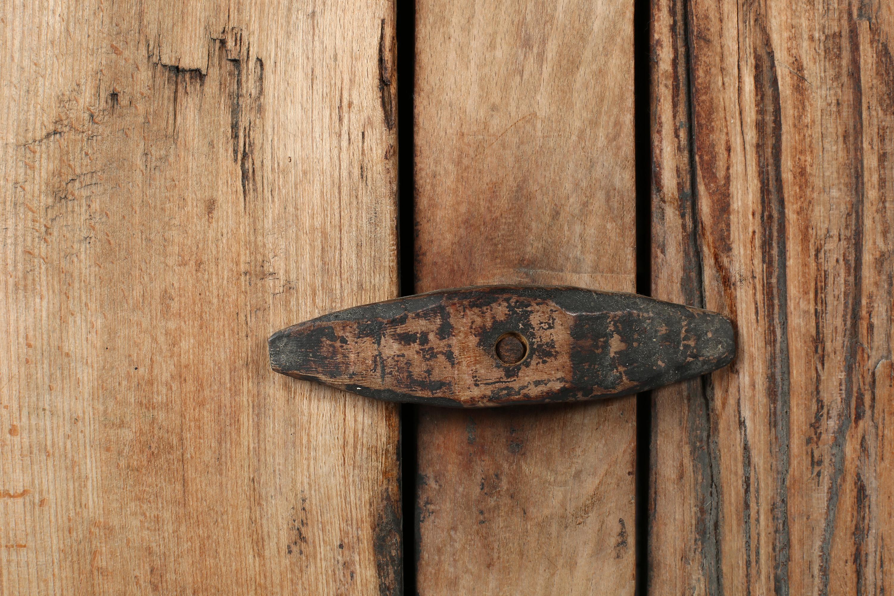 European 18th Century Primitive Wabi-Sabi Carpathian Cupboard For Sale