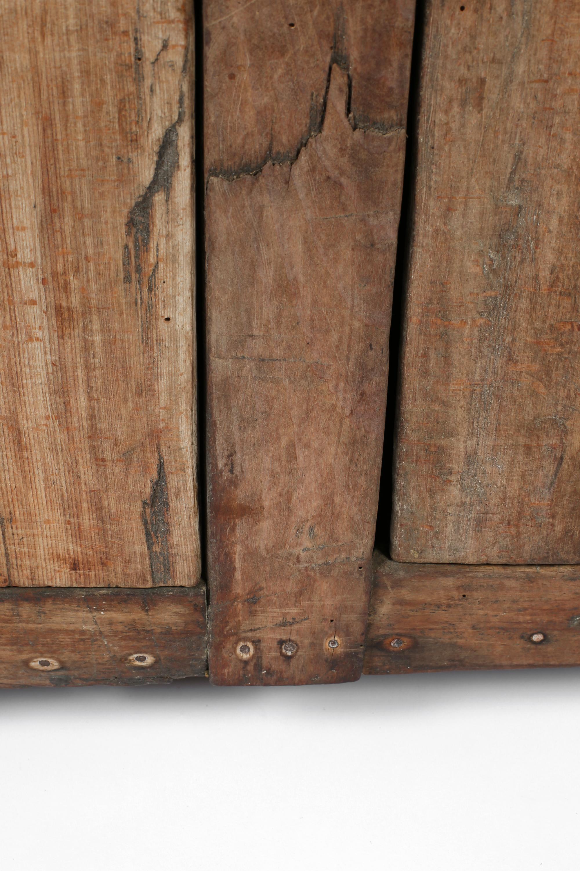 18th Century Primitive Wabi-Sabi Carpathian Cupboard For Sale 3